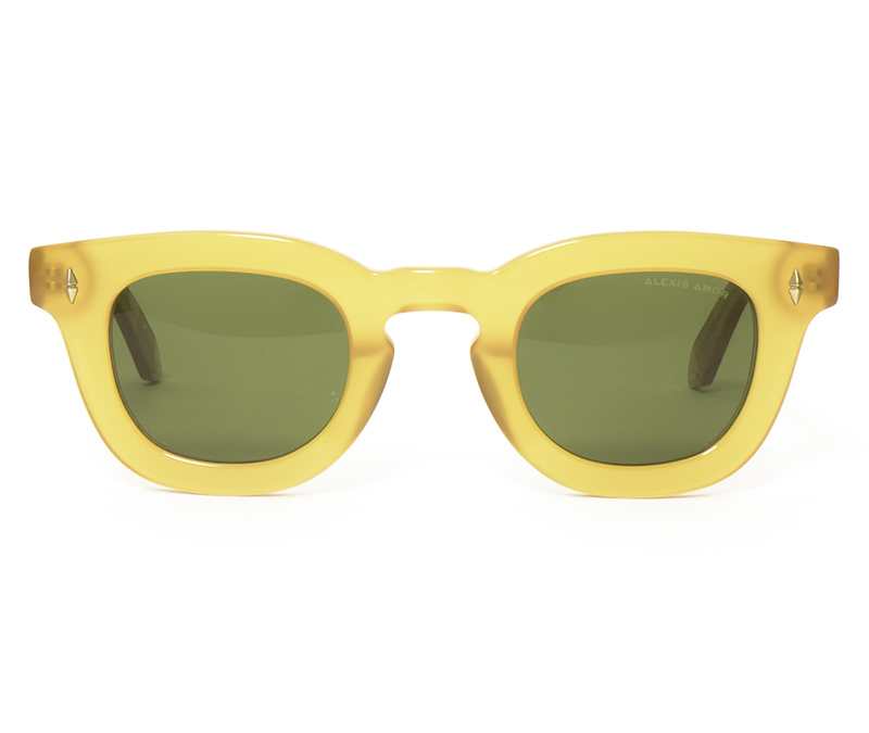 Alexis Amor Cameron sunglasses in Opaque Amber Glow