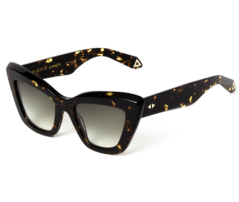 Alexis Amor Mae sunglasses in Dark Amber Fleck