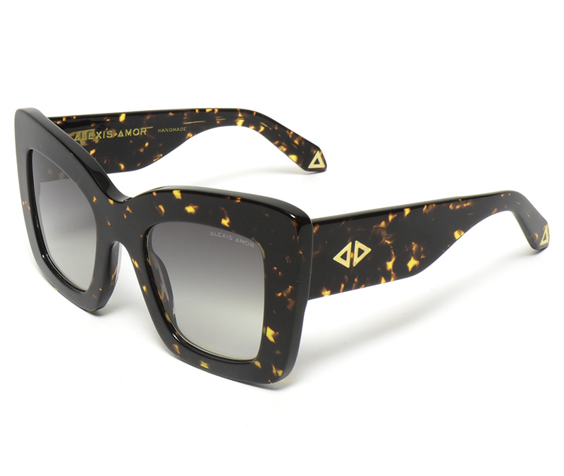 Alexis Amor Minnie sunglasses in Dark Amber Fleck