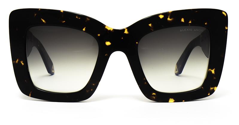 Alexis Amor Minnie sunglasses in Dark Amber Fleck