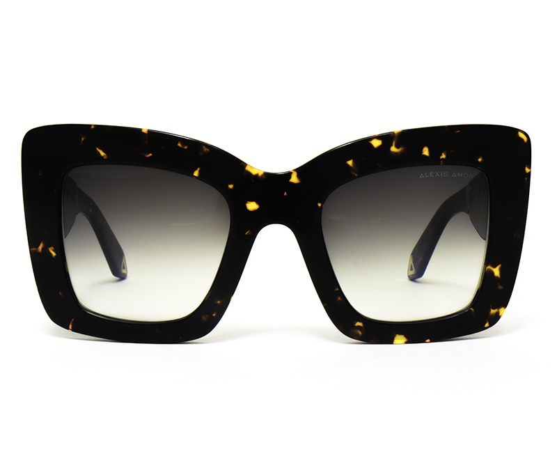 Alexis Amor Minnie sunglasses in Dark Amber Fleck